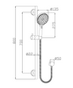 Sulu II Rail Shower - Matte Black