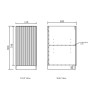 HAVANA FLUTED SABLE WALNUT MINI 430 LAUNDRY KIT