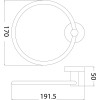 OTUS TOWEL RING - CHROME