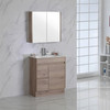 YORK SLIMLINE FLOOR STANDING VANITY 750mm