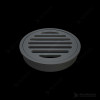 STANDARD BRASS ROUND FLOOR WASTE 100mm MATTE BLACK