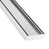 Lauxes 1m Aluminium Silk Silver Slimline Tile Insert 26 Drain