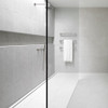 Lauxes 1m Aluminium Silk Silver Slimline Tile Insert 26 Drain