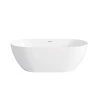 ATTICA MANOLO 1400 GLOSS WHITE BATH WITH OVERFLOW