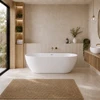 ATTICA MANOLO 1400 GLOSS WHITE BATH WITH OVERFLOW