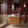 WILLOW NATURAL OAK FLUTED VANITY - 600 