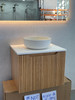 WILLOW NATURAL OAK FLUTED VANITY - 600 
