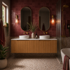 WILLOW NATURAL OAK FLUTED VANITY 1200 DD
