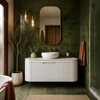 GRACE CURVED FLUTED WALL HUNG VANITY 1200