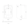 LED NEWPORT 900x600mm FRAMELESS MIRROR