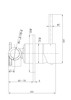 OTUS SLIMLINE WALL MIXER TRIM KIT - BRUSHED GOLD