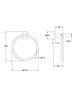OTUS SLIMLINE TOWEL RING - CHROME