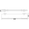 OTUS SHOWER SHELF - GLASS