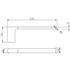 CORA TOWEL BAR - BRUSHED GOLD