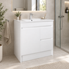 POLAR SLIMLINE RIGHT HAND 750x370 FLOOR STANDING PVC VANITY