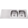 (DISCONTINUED) EDEN RIGHT DOUBLE BOWL & SINGLE DRAINER KITCHEN SINK 1180 X 480 X 170MM