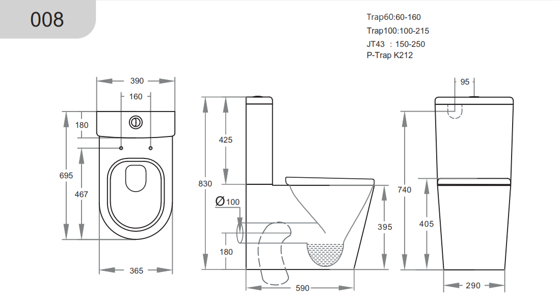 Standard Box Rim KASEY BOX RIM TOILET - WHO Bathroom Warehouse