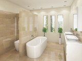 Going all the way with a large main bathroom or ensuite retreat.