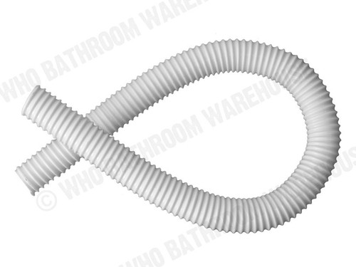 Flexi Dinger 1m Hose Waste Plumbing (White) - 12476