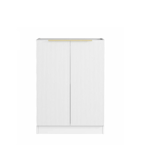 LAUNDRY BASE CABINET 630 - BONDI FLUTED MATTE WHITE 