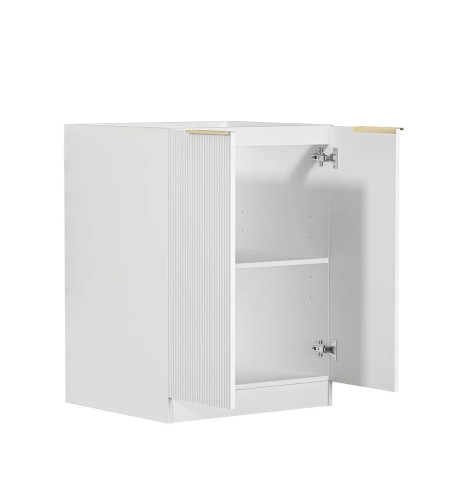 LAUNDRY BASE CABINET 630 - BONDI FLUTED MATTE WHITE 