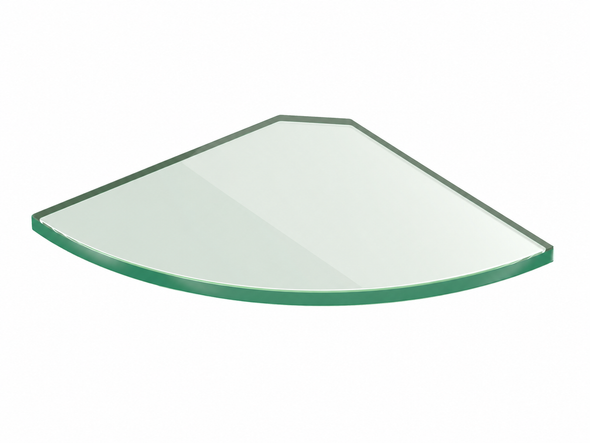 GLASS SHELF ROUNDED