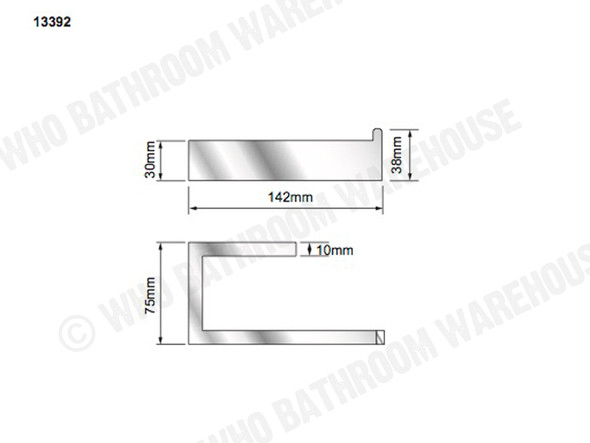 DAMIAN TOILET ROLL HOLDER - POLISHED CHROME