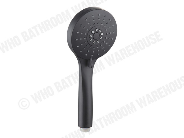 Nathan DLX Three Function Black Hand Shower Tap (Matt Black) - 13780