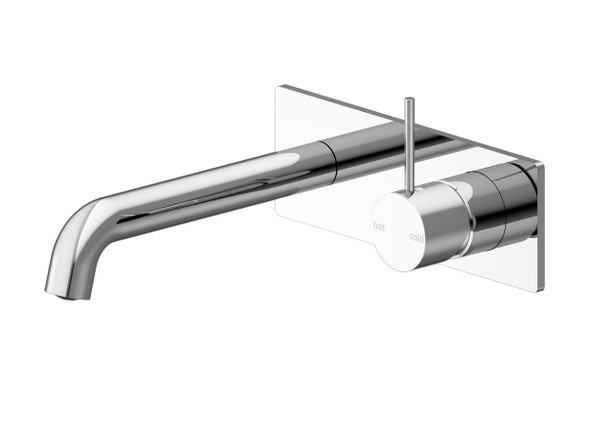 Mecca 230mm Combo Top Lever Wall Basin Mixer Tap (Chrome) - 14264