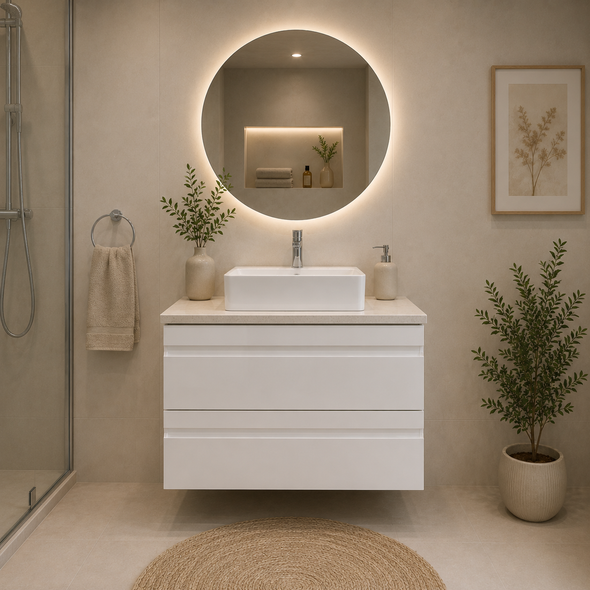 OLIVIA - GLOSS WHITE VANITY