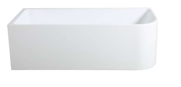 Chelsea LEFT Corner Bath 1500-L White (510mm Height) Gloss White