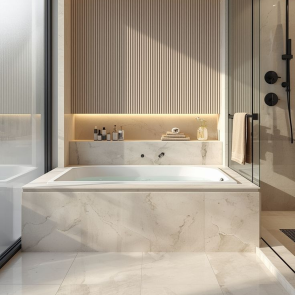 DIANA DROP IN BATH GLOSS WHITE