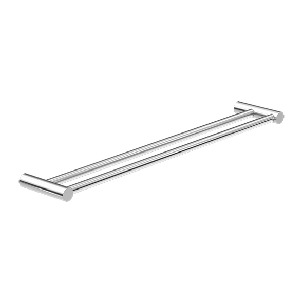 NEW MECCA DOUBLE TOWEL RAIL 600MM CHROME