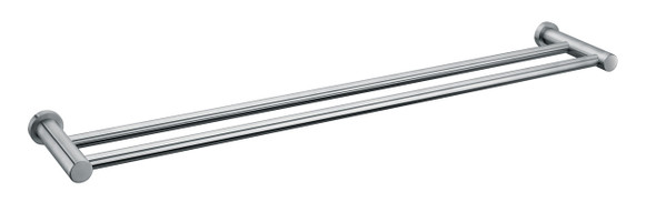 Samantha DLX 750 Double Towel Rail Brushed Nickel