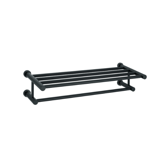 SAMANTHA DLX TOWEL RACK - MATTE BLACK