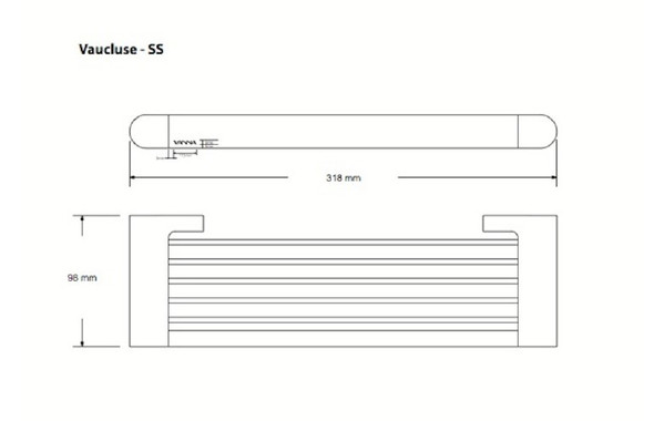 Vaucluse Extended Soap Tray Vanna Chrome