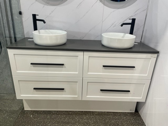 Hampton White Vanity ONLY 600mm, 750mm, 900mm, 1200mm, 1500mm, 1800mm