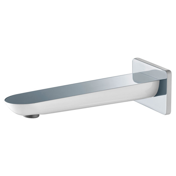 KARA BATH SPOUT WHITE AND CHROME