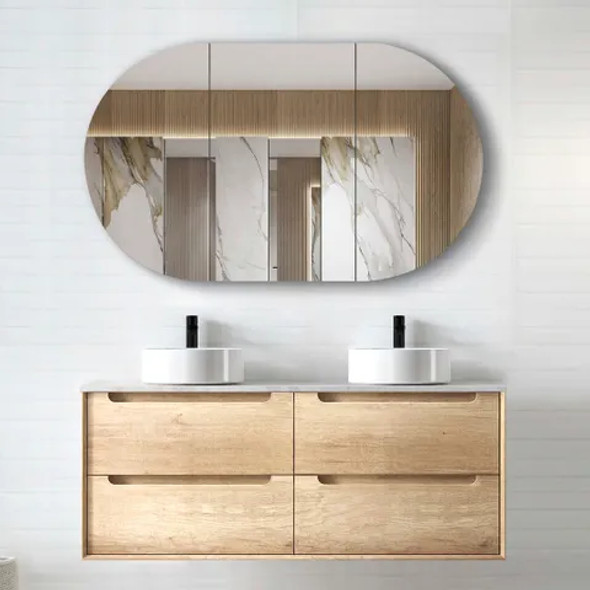 BYRON WALL HUNG NATURAL OAK VANITY