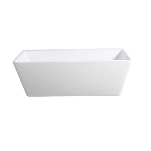 AVIS BACK TO WALL BATH - GLOSS WHITE