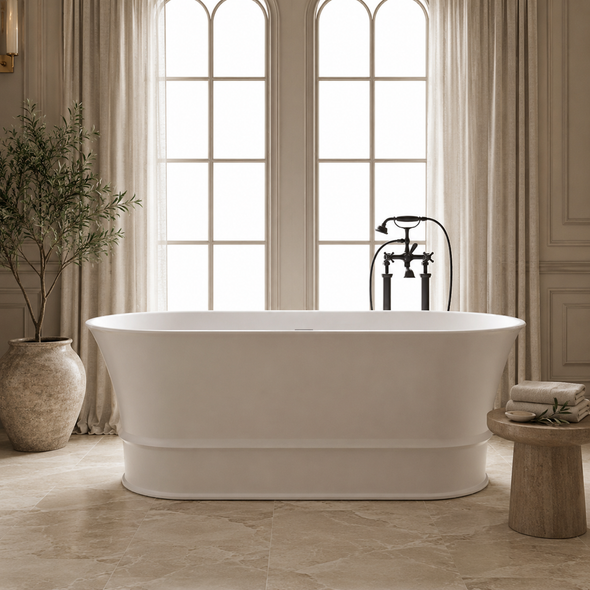 HARRINGTON FREESTANDING BATH 1500 MATTE WHITE 