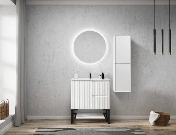 NOOSA TALL BOY 350x300x1200 MATTE WHITE 