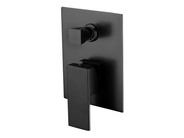 ROSA WALL MIXER WITH DIVERTER - MATT BLACK