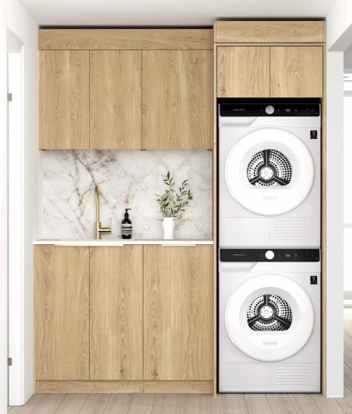 LAUNDRY KIT 1715mm - BYRON/BONDI NATURAL OAK