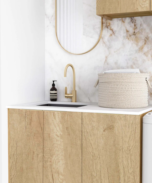 LAUNDRY KIT 1715mm - BYRON/BONDI NATURAL OAK