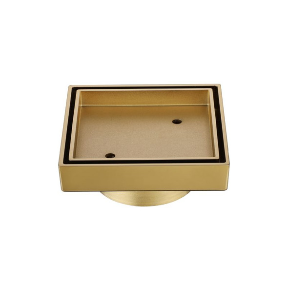 TILE INSERT POLISHED BRASS 115MM-75MM