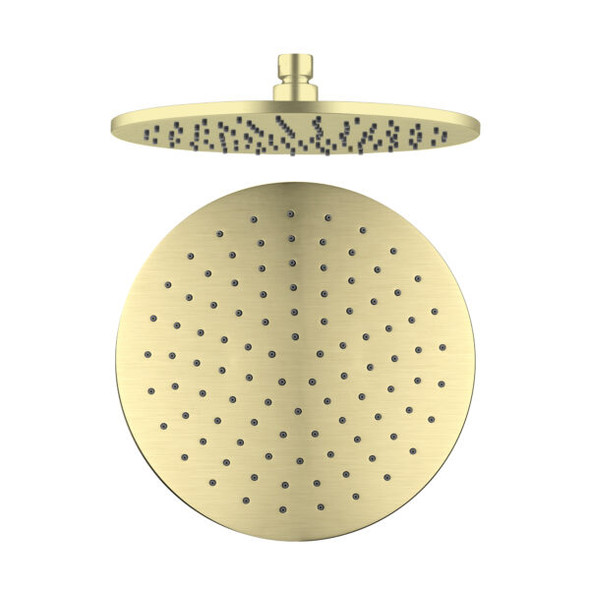 250MM ROUND SHOWER HEAD - BRUSHED GOLD