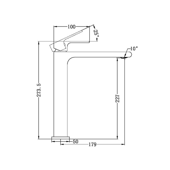 BIANCA TALL BASIN MIXER BRUSHED NICKEL