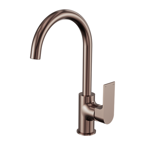 BIANCA KITCHEN MIXER GOOSNECK SPOUT - BRUSHED BRONZE BIANCA KITCHEN MIXER GOOSNECK SPOUT - BRUSHED BRONZE