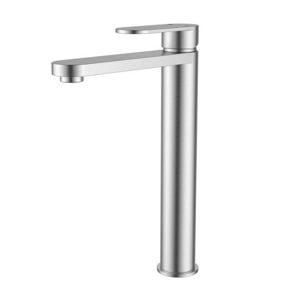 Sora SS Highrise Basin Mixer In Brushed Nickel Sora SS Highrise Basin Mixer In Brushed Nickel